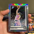 Karim Lopez /99 2025-26 Panini Donruss Optic Silver Holo Auto #92