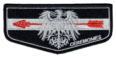 Boy Scout OA 482 Black Eagle Lodge Ceremonies Ordeal Sash Flap
