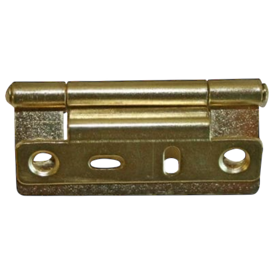Cranked Flush Hinge 50mm Brass Finish - W4 37863 Caravan Motorhome Campervan
