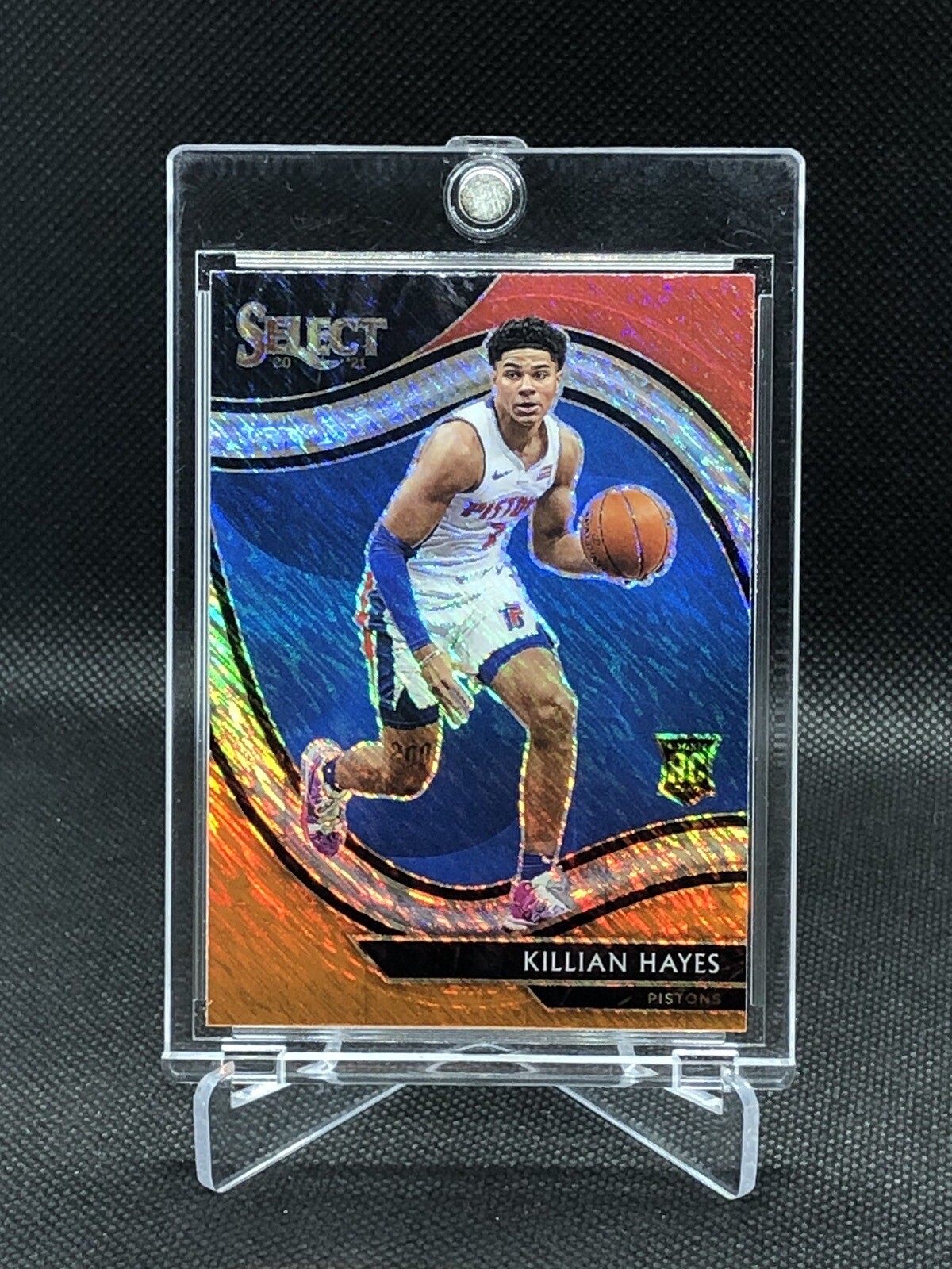2020-21 Select Killian Hayes Courtside Red White Orange Shimmer Prizm Rc #294
