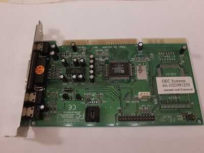 Analog Devices AD1816 FX-3D Plus Sound Card w/ Wave Table & CD-Rom Audio input