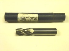 NOS! Sterling Carbide 1/2" SOLID CARBIDE END MILL, #10832