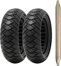 2 PCS 10x3.0 255x80 80/65-6 Solid Tire,10 Inches Electric Scooter Wheels 10 x