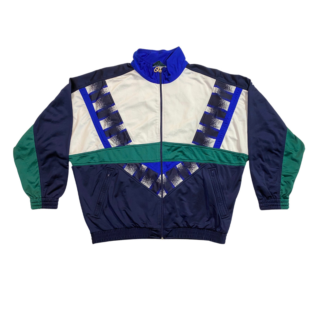 Cruyff Chaqueta Deportiva Años 90 tipo Chándal Talla Azul Verde Talla L Nueva