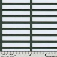 CCG UNIVERSAL 16" x 48" PERFORATED RECTANGLE GRILL GRILLE MESH SHEET FLAT BLACK