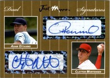 2007 Adam Ottavino * Clayton Mortensen *  Autograph Rookie GOLD Auto #/10