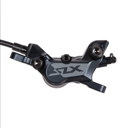 Pinza freno a disco idraulica Shimano SLX M7120 4 marmitte + pastiglie N03A-RF MTB E-Bike - Foto 2 di 5