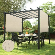 10 Fuß Wasserdicht Universal Ersatz Pergola Sonnenschutz Abdeckung Baldachin mit Stange