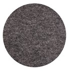 12 Stück Woll Filz Glasuntersetzer Untersetzer  Ø 10 cm anthrazit - Sonderpreis