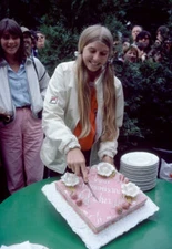 Andrea Jaeger of the USA celebrates her sixteenth birthday with a - Old Photo
