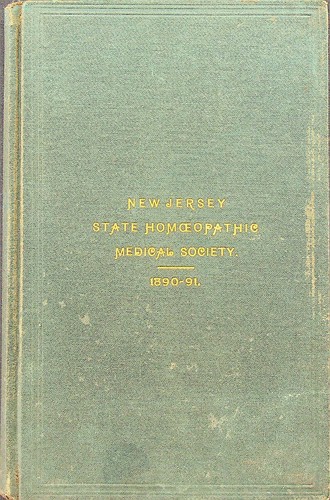 NJ State Homeopathic Society Transactions & Papers for 1890 & 1891 - Pre-owned