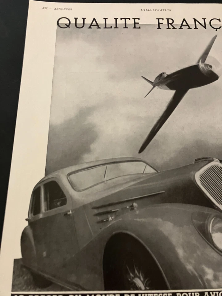 Francês 1935 Renault - Vintage Original Monte-Carlo Rally Impressão Anúncio/Arte de Parede - Imagem 2 de 4