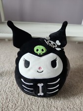 Squishmallows 6.5  Hello Kitty Halloween Plush - Kuromi Skeleton Plush