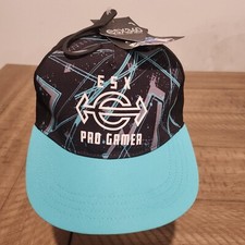 ESX Pro Gamer Youth Hat Baseball Cap Adjustable Snapback One Size Black Blue