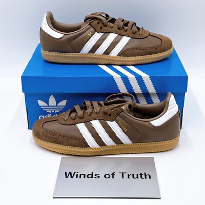 【新品未使用】adidas SAMBA OG IE6522 ブラウン　23.0茶 Adidas Womens Samba OG W Brown / Putty Grey / Gold Metallic IE6522