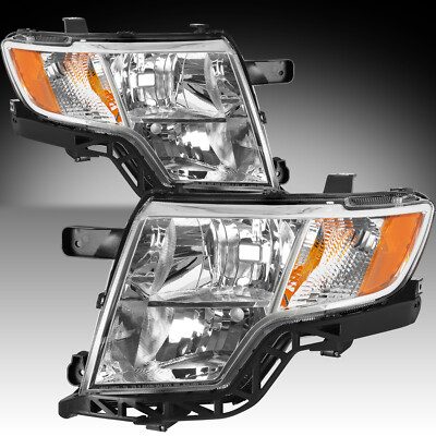 2007-2010 Ford Edge SE SEL Headlight Headlamp Pair Left+Right Set | Halogen | Front | 1 Year