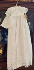 Winterthur Christening Gown and Bonnet with Tags-Never Worn