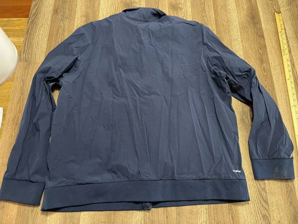 Athletic Works Jacket, Men's Size 3XL, Blue, Windbreaker, Full Zip, Long Sleeve - Image 2 of 4