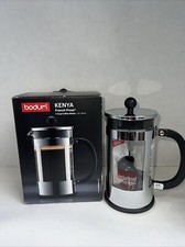 BODUM Kenia Cafetera Prensa Francesa Acero Inoxidable Vidrio 34oz 8 Tazas