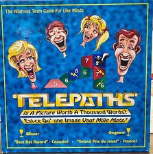 TELEPATHS BOARD GAME 1992 VINTAGE BY BRAINSTORM COMPLETE FREE SHIPPING