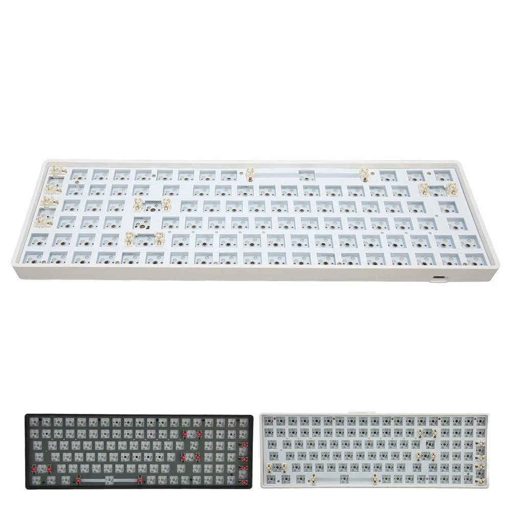 96-Key Hot-Swappable Mechanical Keyboard DIY Kit with 5-Pin Switches