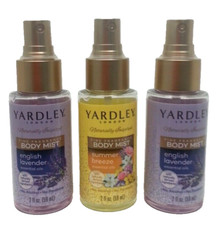  Lot 3  Yardley London Body Mist 2 English Lavender, 1 Summer Breeze 2 Oz Each