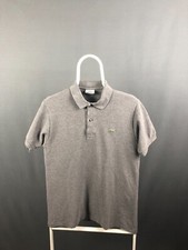 Lacoste Polo Cotton Gray Men Size 3