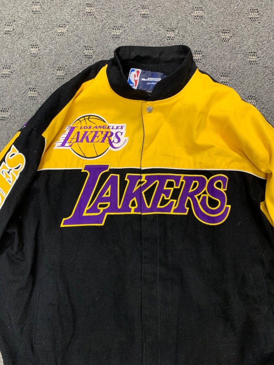 NBA ロサンゼルス レイカーズ Los Angeles 3XL Los Angeles Lakers JH Designs Official NBA Jacket Button Up