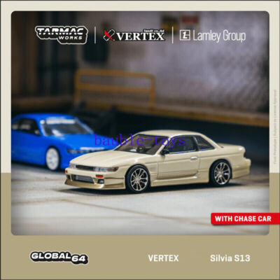 Tarmac Works 1:64 VERTEX Silvia S13 White / Gold Model Car | eBay