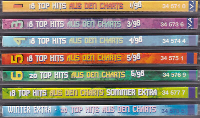 CD-Top 13 Music-Club (18 Top-Hits aus den Charts) 1998 (8CDs)
