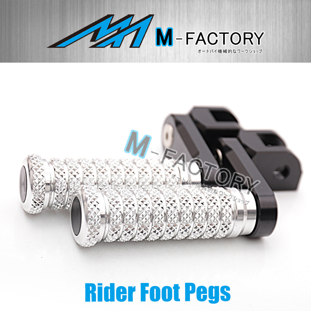 40mm Rider Extended SILVER CNC Foot Pegs Fit Triumph Daytona 675 09 10