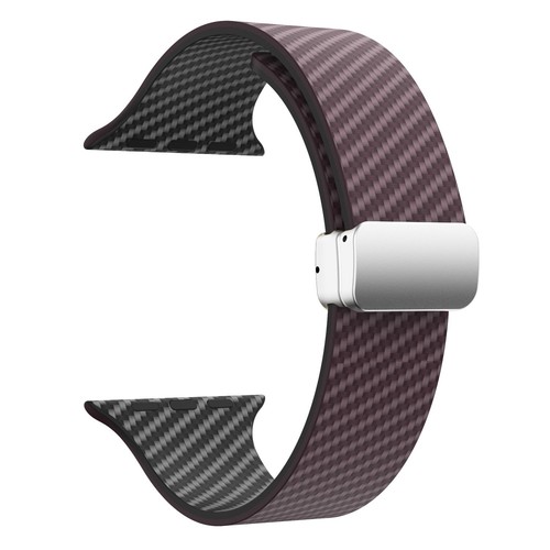 Silicone Magnetic Band Carbon Fiber Pattern For Apple Watch 9 8 7 6 5 SE Ultra 2 - Bild 24 von 52