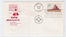 TurtlesTradingPost- New Mexico Statehood- 1962 - #1191 FDC- House of Farnam