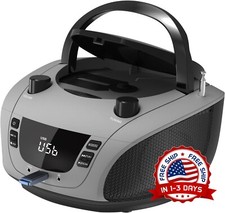 Radio Portatil Am Fm Bateria Recargable, Radio CD con Bluetooth 5.3 con altavoce