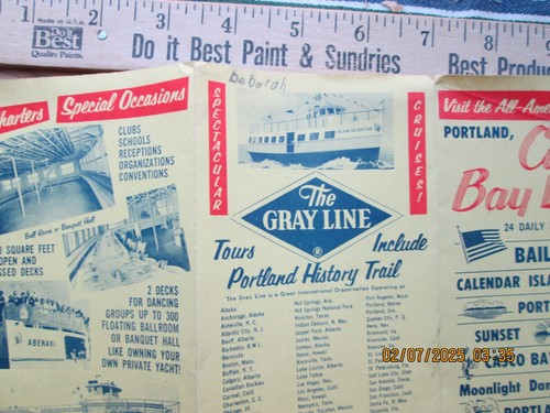 casco bay lines Portland Maine Bailey Island brochure - Picture 4 of 4