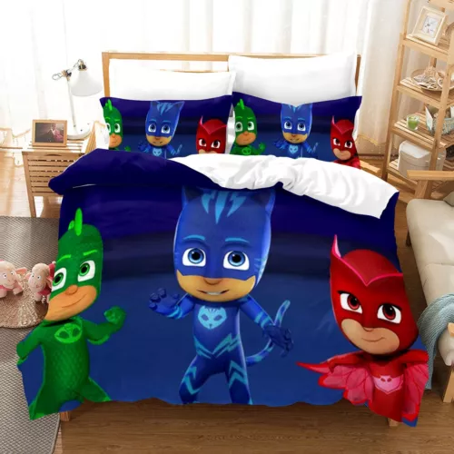 Set lenzuola copripiumino/piumino/doona 3D bambini PJ Masks + federe - singolo - Foto 13 di 23