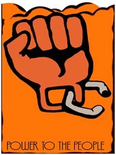 932 Power to the people Art Decoration POSTER.Graphics to decorate home office.