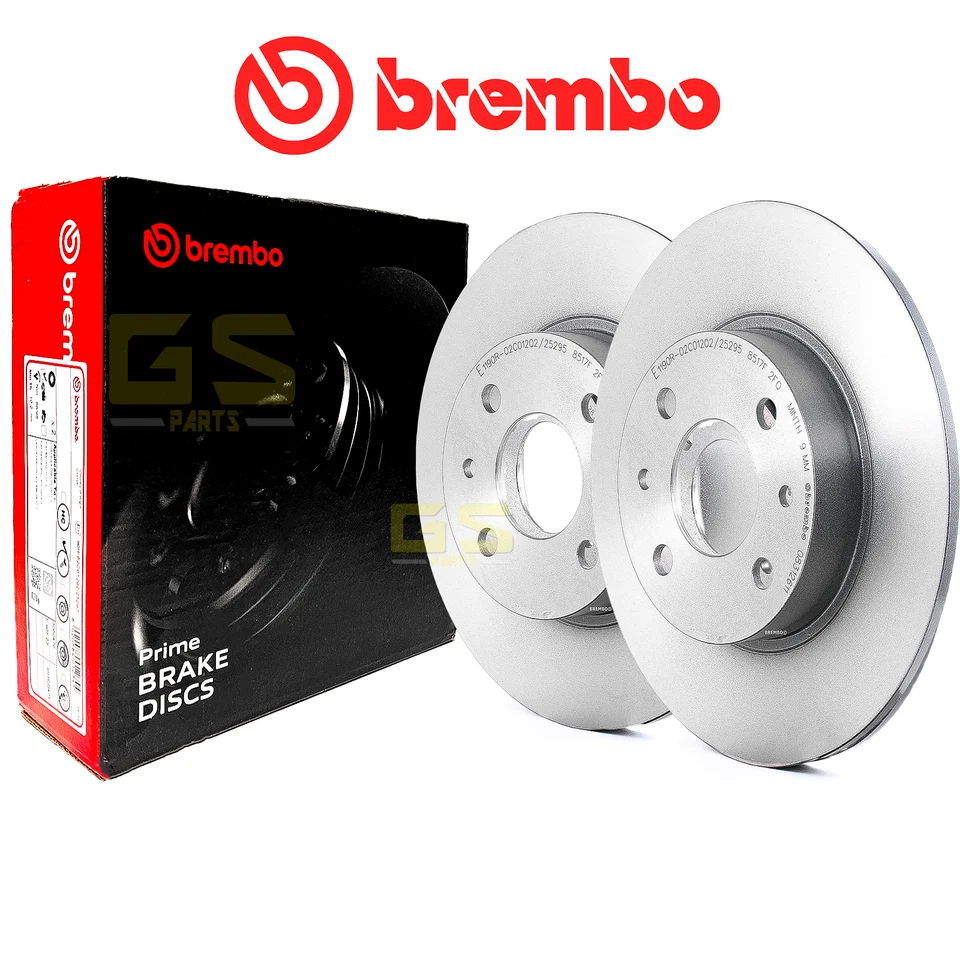 Kit Dischi e Pastiglie Freni Anteriori Brembo Per Fiat Punto 500 1.2 Benzina GPL Foto 2 de 4