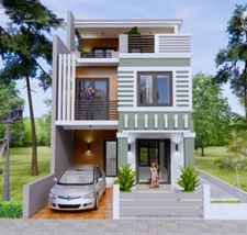 20x30 Feet House Plan 6x9 Meter 5 Bed 4 Bath Terrace Roof (PDF &A4 Hard Copy)