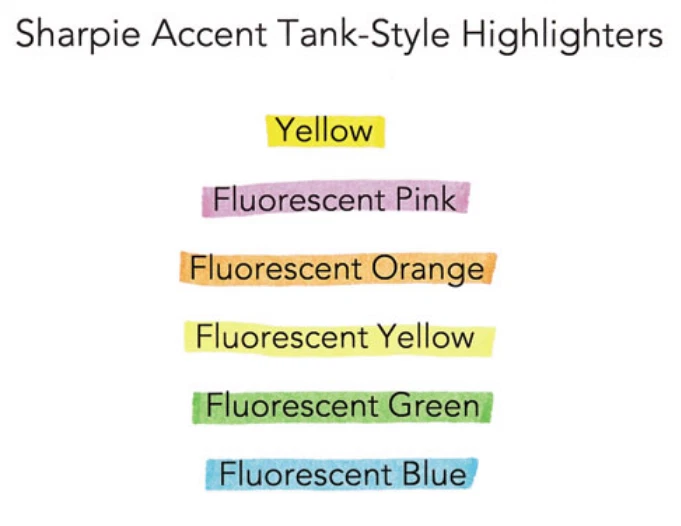 Resaltadores de punta de cincel, elige tu marca, estilo, color, Foto 2 de 4