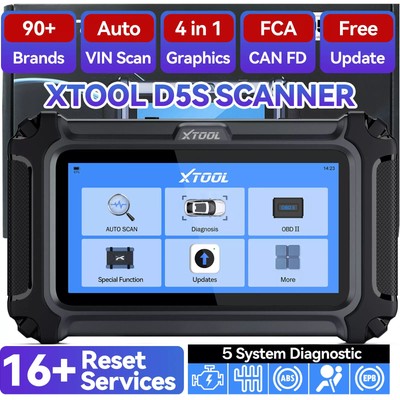XTOOL D5S KFZ OBD2 Diagnosegerät Scanner Fehler Auslesegerät Kostenlose Upgrades