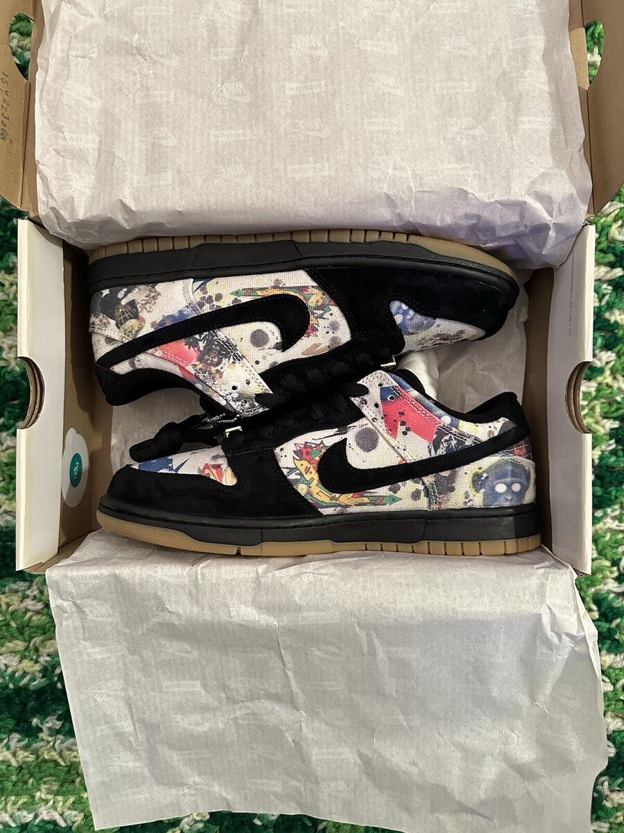 Size 8.5 - Nike SB Dunk Low x Supreme Rammellzee | eBay Size 8.5 - Nike SB Dunk Low x Supreme Rammellzee | eBay