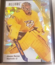 Juuse Saros Nashville Predators 2023-24 Allure Hockey Yellow Taxi Color Match 👀