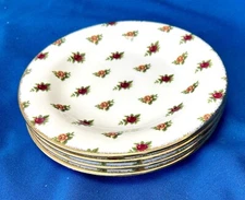 Royal Albert Classic II Old Country Roses 8” Salad Plates, Set Of 4