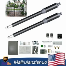 Automatic Gate Opener Kit Electric Heavy Duty Dual Arm Swing 24V 660lb w/ Remote