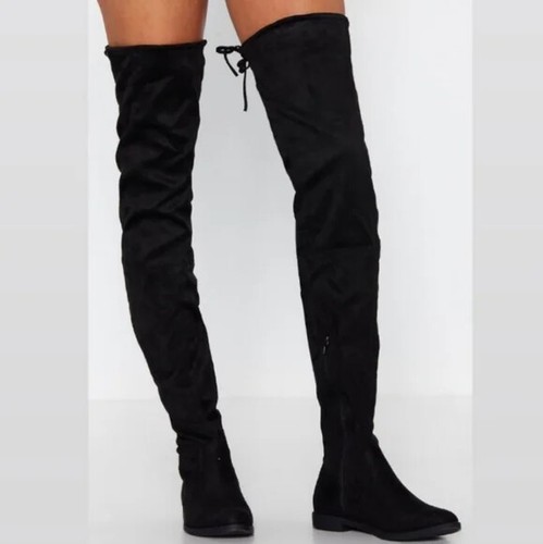 Enzo Angiolini Womens Black Faux Suede 
