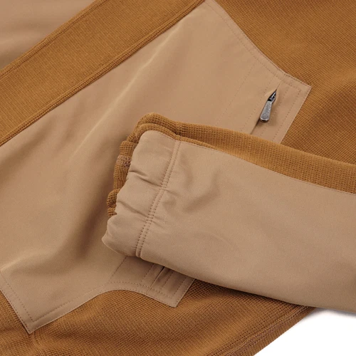 Drumohr Camel Knit Cotton Hooded Anorak Jacket with Panel Details L (Eu 50) image 3