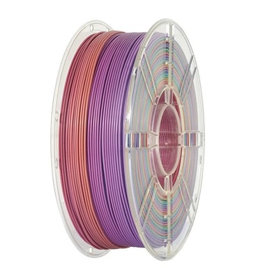 Silk PLA Plastic 1kg 1.75mm, New Multicolor Gradient Printer Filament Rainbow