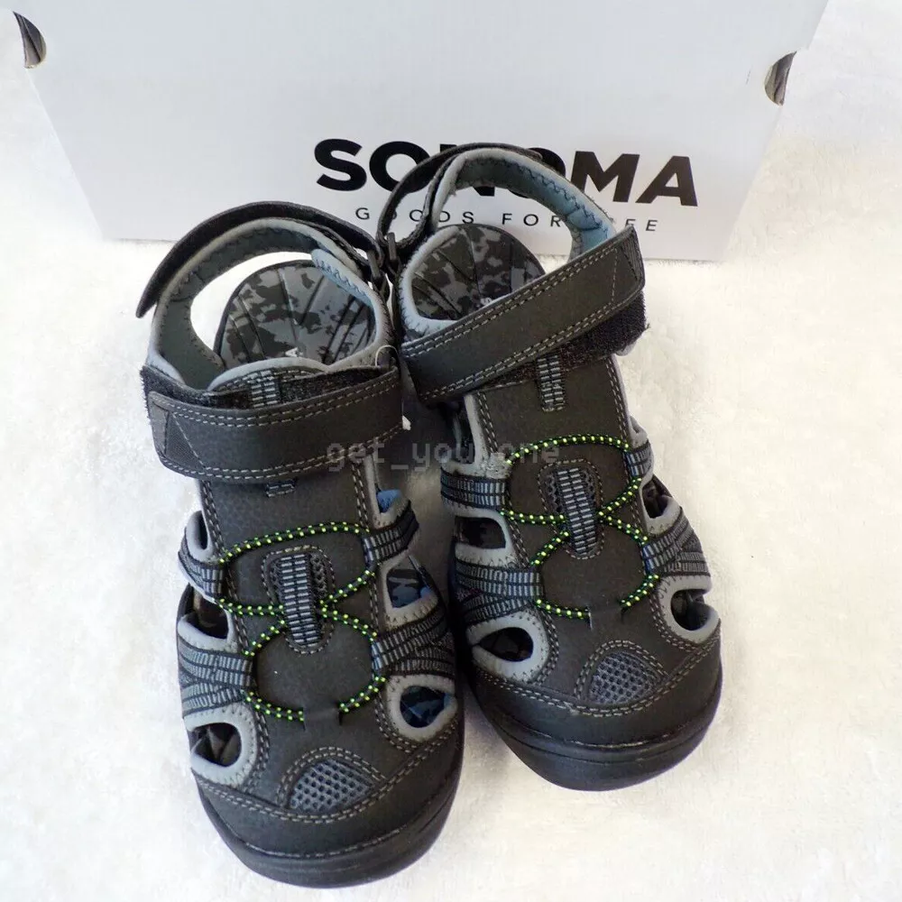 NEW Sonoma BOYS Gallop Fisherman Sandals Toddler Size 12 Gray