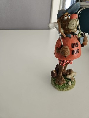 Russ Berrie And Co. Old Dog Fishing Bobble Bods 7X3 good for retirement gift
